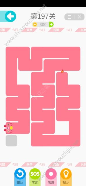 今日头条一笔画完少女喵196-210关图文攻略大全图片2