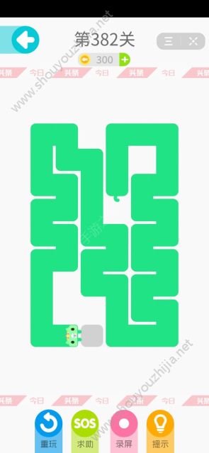 今日头条一笔画完僵尸喵376-390关图文攻略大全图片7