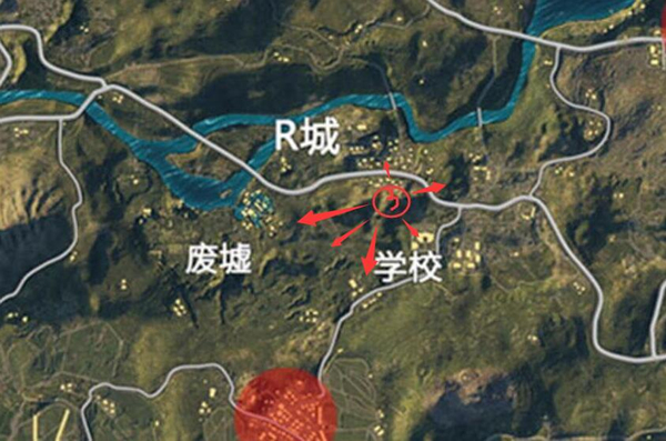 绝地求生刺激战场海岛中心区域怎么卡点？海岛中心区域卡点思路图片6