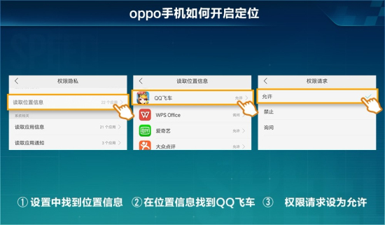 QQ飞车手游GPS怎么定位？小米/华为/苹果/三星/vivo/OPPO定位教程图片5