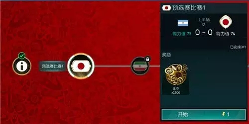 FIFA足球世界世界杯关卡1:0胜利法攻略：轻轻松松获取70+球员卡图片1