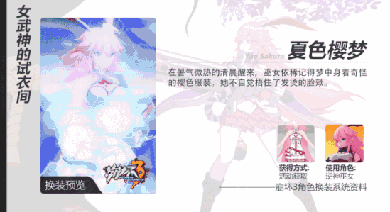 崩坏3夏色樱梦获得方式是什么？八重樱新皮肤“夏色樱梦”高清gif动图一览图片2