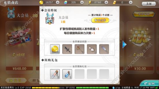 幻想计划vip满级需要消费多少钱？1-15级大会员福利价格详解图片1