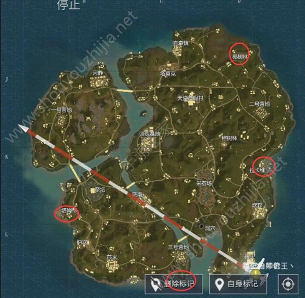 绝地求生刺激战场新地图热情雨林低/中/高级资源分布详解图片2