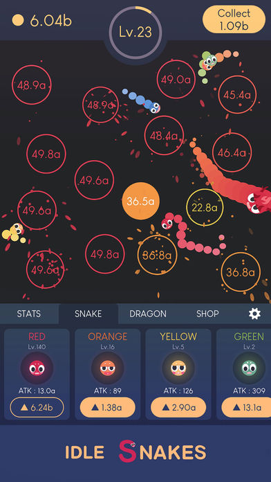 贪吃蛇打球球游戏安卓版(idle snakes)图1