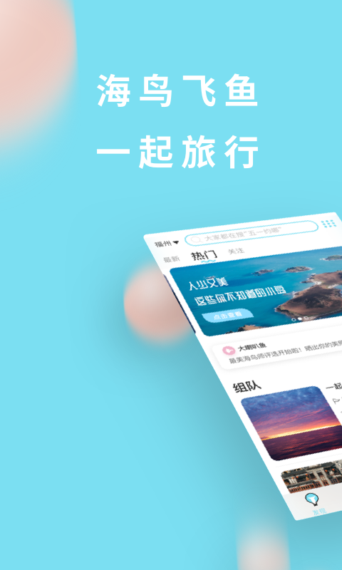 海鸟飞鱼图1