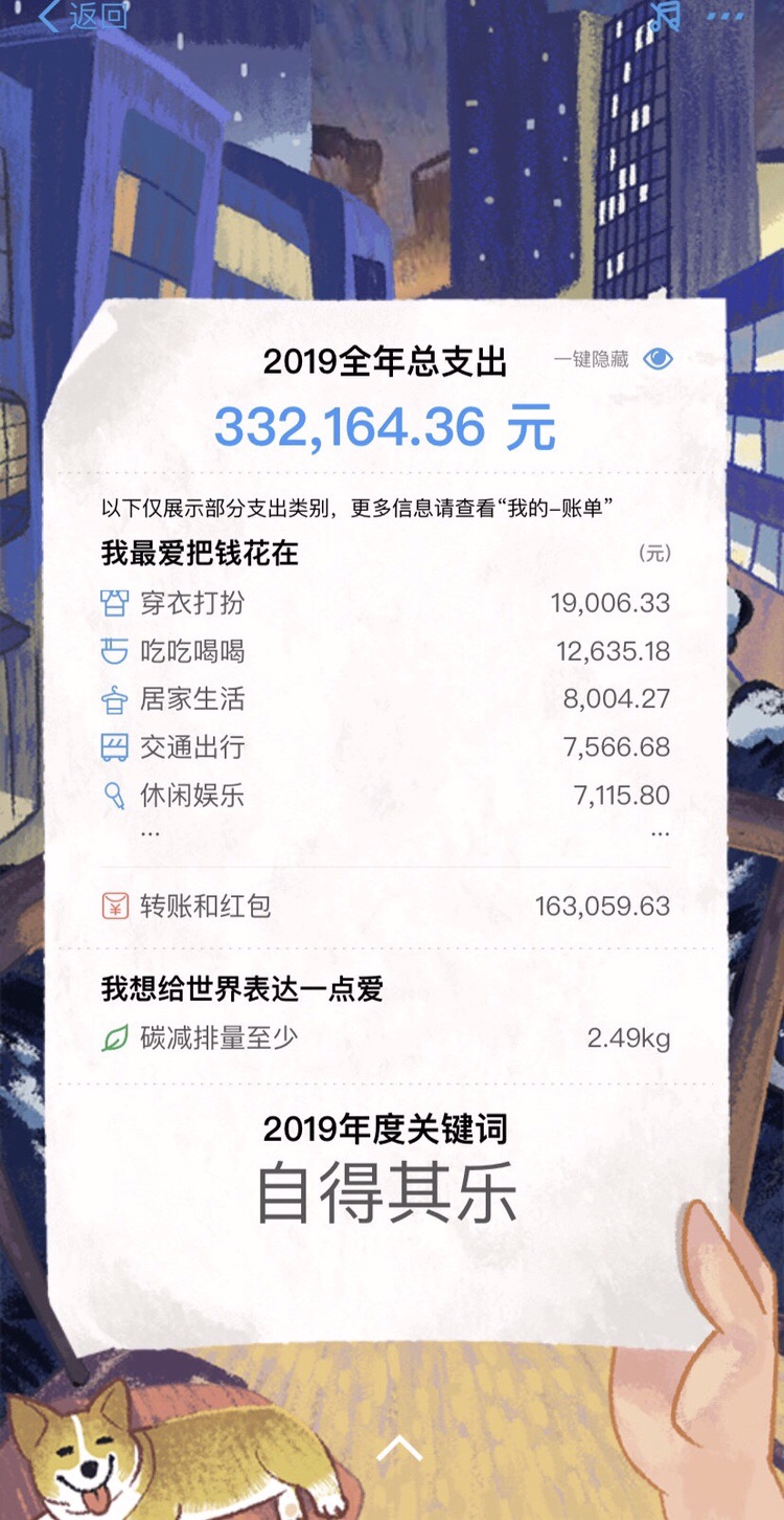 2019支付宝年度账单图片2