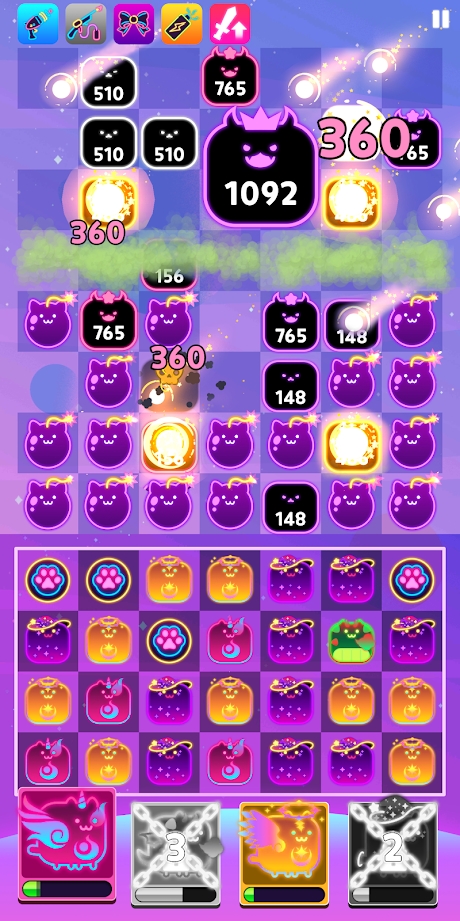 猫咪连接拼图防御游戏图2
