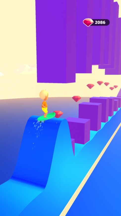 波浪冲浪者3D游戏手机版（Wave Surfer 3D）图2