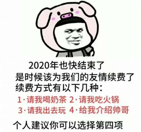 2020也快结束了是时候为我们的友情续费了表情包图片1