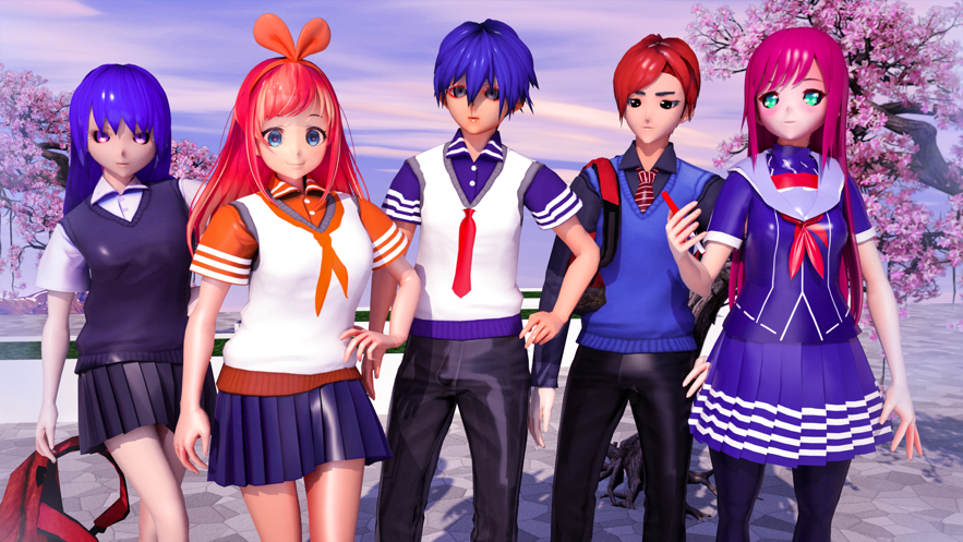 School Girl Love Life 3D游戏图片2