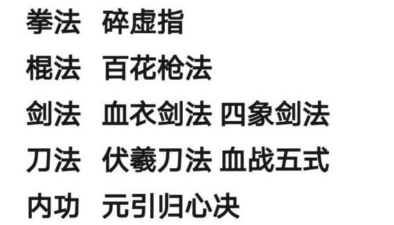 烟雨江湖野外上乘武功有哪些？野外上乘武功学习推荐图片1