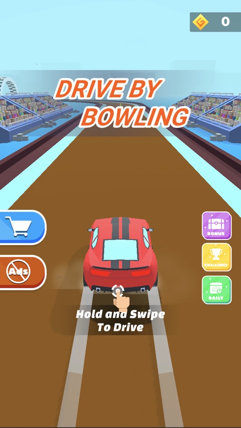 赛车保龄球游戏安卓版(Drive By Bowling )图2