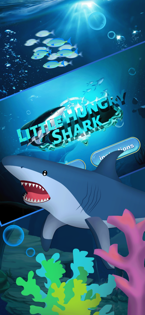 饥饿的小鲨鱼游戏安卓版（Little Hungry Shark）图1