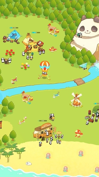 熊猫创造露营岛中文版图1