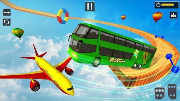 大型匝道巴士特技游戏中文版（Mega Ramp Bus Stunts）图1