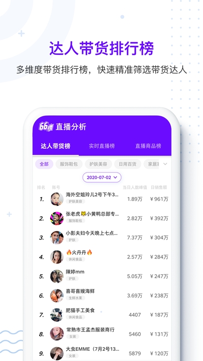 66榜抖音数据分析平台app官方版图3