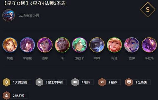 云顶之弈10.16新版星守女团攻略 10.16新版星守女团打法心得图片1