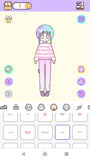 粉彩女孩换装游戏图片1