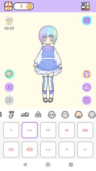 粉彩女孩换装游戏图片2