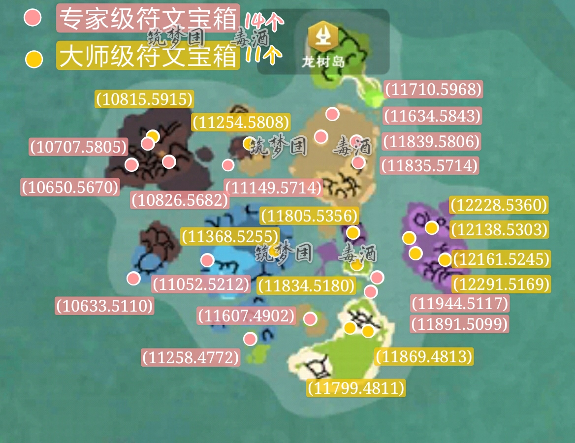 创造与魔法龙树岛资源分布图 龙树岛资源战宠位置攻略图片68