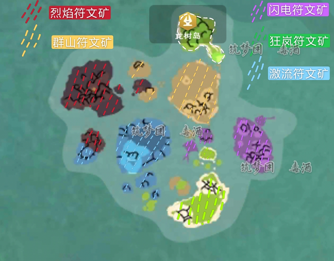 创造与魔法龙树岛资源分布图 龙树岛资源战宠位置攻略图片74