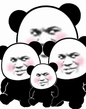 抖音超大表情包代码一览 抖音超大表情包熊猫头动态GIF分享图片2