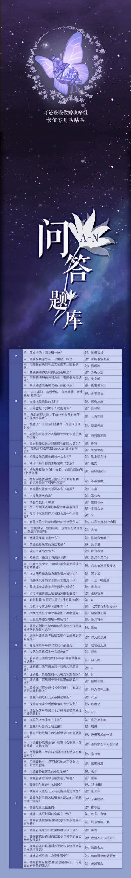 奇迹暖暖奇迹大陆知识问答答案大全2021 奇迹大陆知识问答最新答案汇总图片2