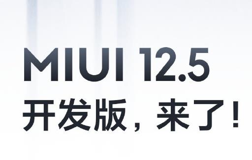 小米 MIUI 12.5 第一批开发版现已推送 MIUI 12.5 第一批支持机型一览