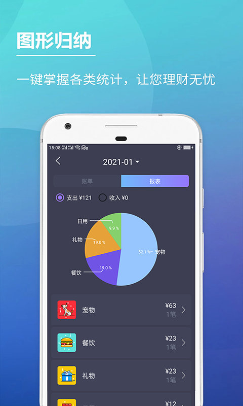 啊噢记账本APP手机版图2