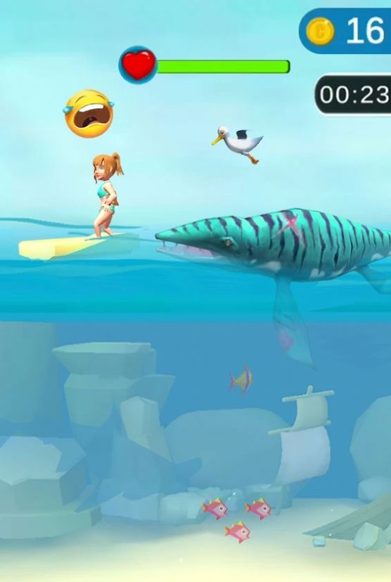 鲨鱼狂潮3D游戏图1