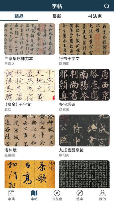 汉字书法字典app手机版图1