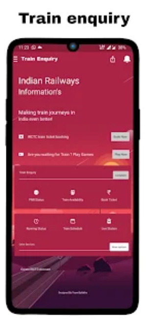 印度铁路信息查询app图1