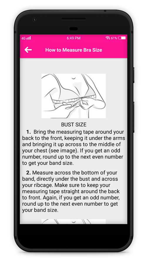 胸罩尺寸计算器app安卓版图3
