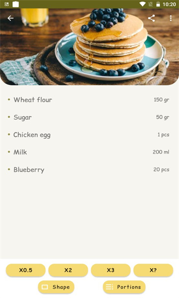 Recipe calculator app图3