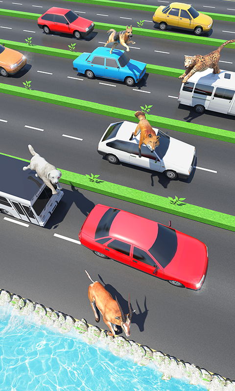 动物公路跳跃游戏安卓版图1