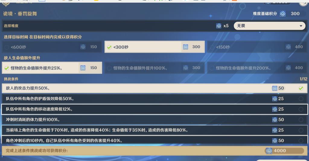原神导能原盘垂罚旋舞4000分攻略 导能原盘垂罚旋舞4000分低配攻略