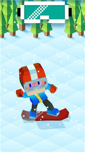 像素方块滑雪中文版图2