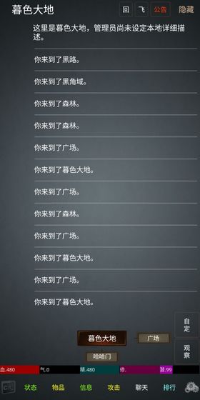 幻想世界mud游戏图片1