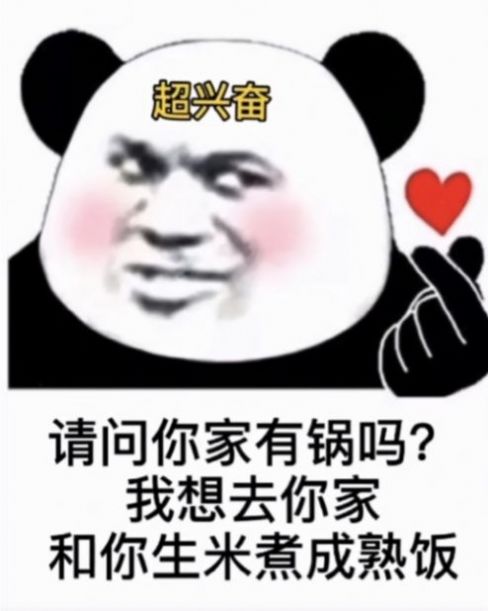 你家有锅吗,我想去你家,和你生米煮成熟饭表情包图3