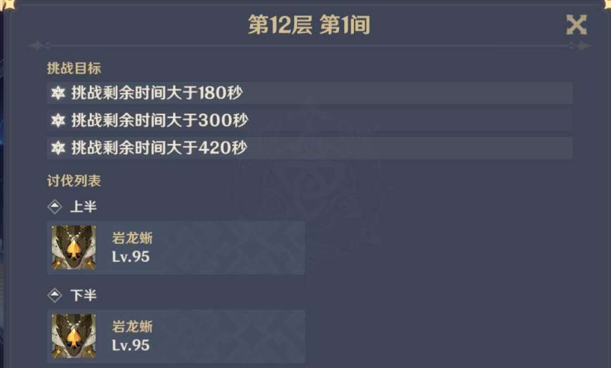 原神1.4深渊怎么打？1.4深渊12层攻略