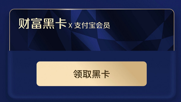 支付宝财富黑卡是什么 支付宝财富黑卡会员权益介绍