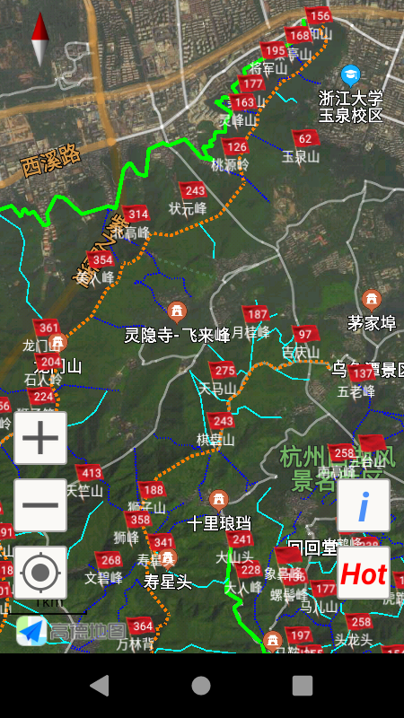 西湖登山地图app高清版图1