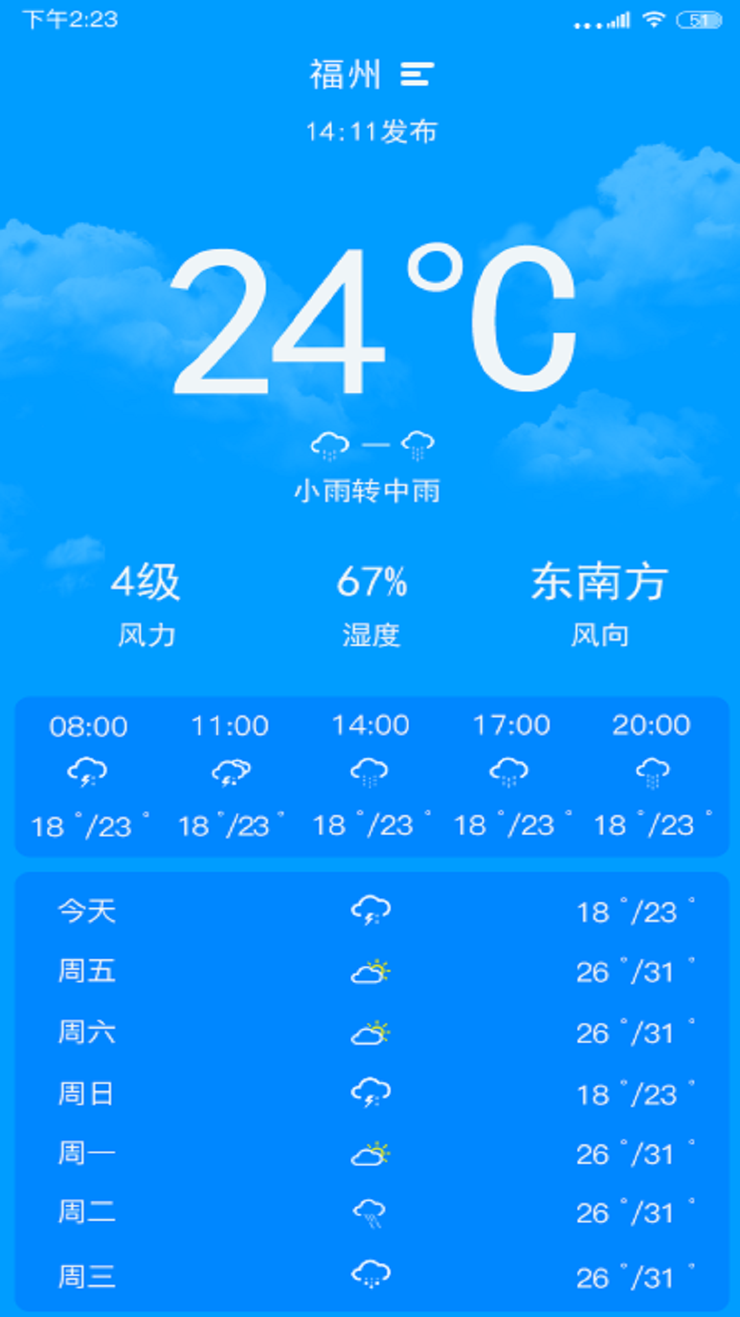 天气实时预报app手机版图2