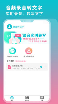 录音翻译转文字app安卓版图1