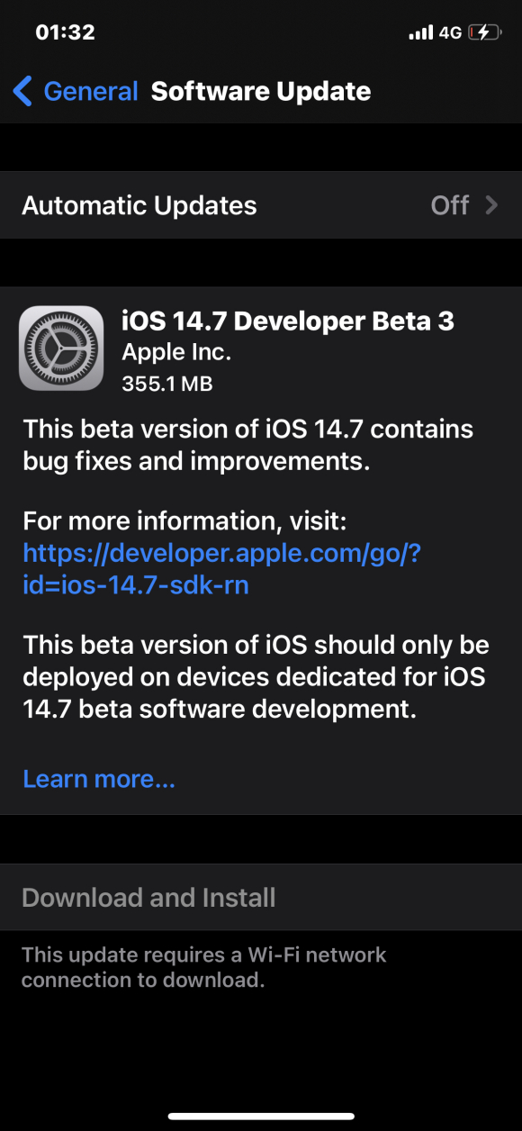 苹果iOS14.7公测版Beta3描述文件官方版图3