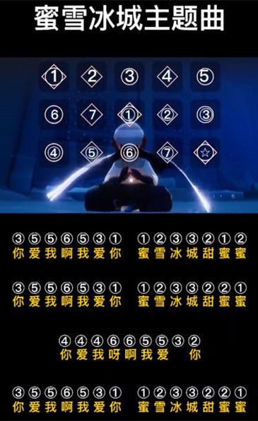 光遇蜜雪冰城琴谱图片1