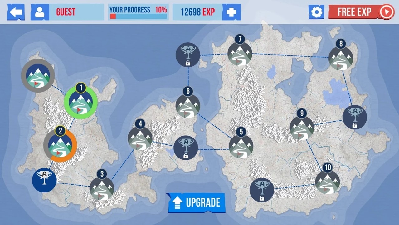 雪鸟滑雪板游戏图1