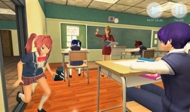 樱花高校女孩杨德学校模拟器游戏图1