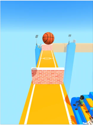 空气球3D篮球赛跑者游戏图2